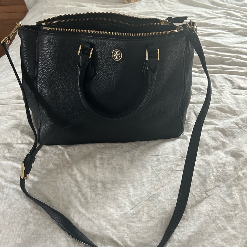 Tory Burch black leather tote - Picture 3 of 7